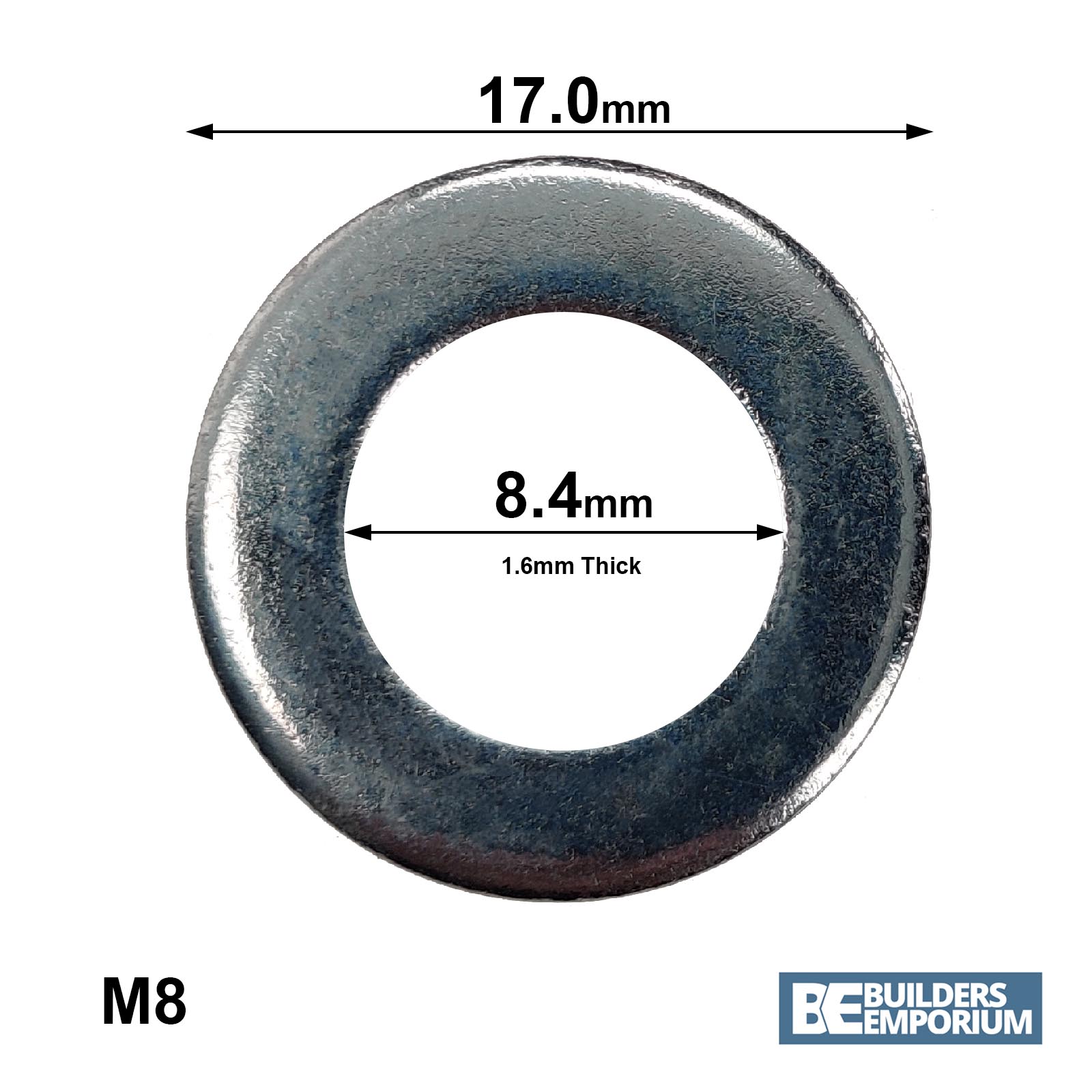 Form A Washers M4 To M16 Metric Standard Thick Bright Zinc Plated BZP